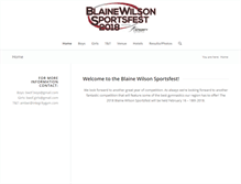 Tablet Screenshot of blainewilsonsportsfest.com